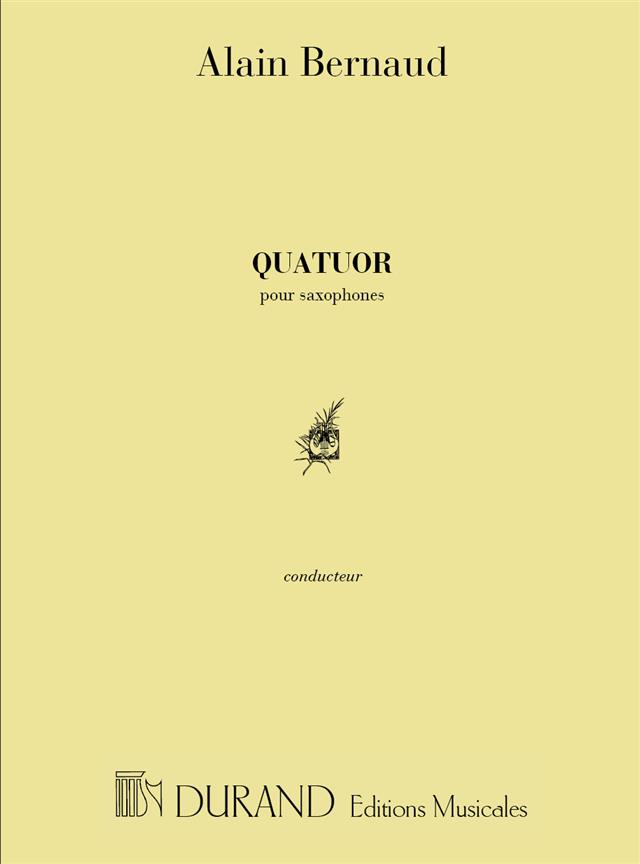 Quatuor Saxos Partition